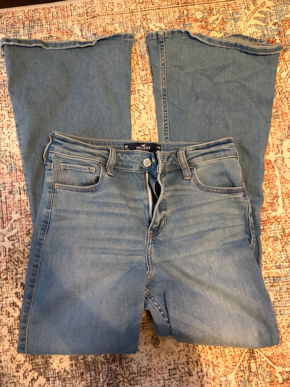 Hollister Light Blue Wide-Leg Jeans - Picture 2 of 3
